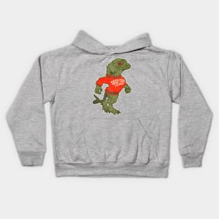 Retro Deep State Lizards Conspiracy Sports Parody Mascot Kids Hoodie